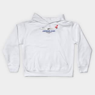 Airbus A321 - Turkish Airlines Kids Hoodie